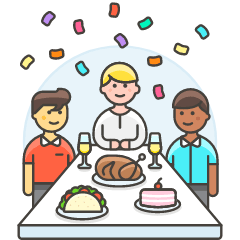 Party Celebration 4 Illustration from UX Colors Set