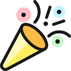 Party Confetti Icon from Ultimate Colors Set