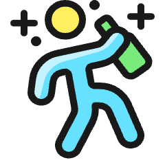 Party Dance Icon from Ultimate Colors Set