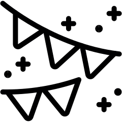 Party Decoration 1 Icon from Ultimate Light Set