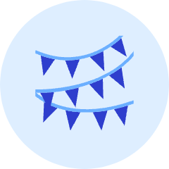 Party Flag Icon from Kameleon Duo Set