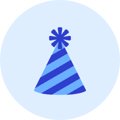 Party Hat Icon from Kameleon Duo Set