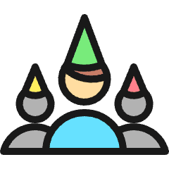 Party Hats Icon from Ultimate Colors Set