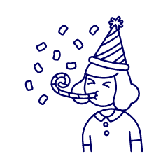 Party Horn 1 Illustration from UX Line Set