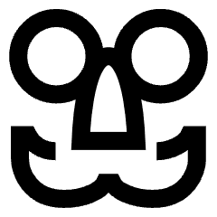 Party Mask Icon from Sharp Line Set