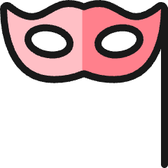 Party Mask Icon from Ultimate Colors Set