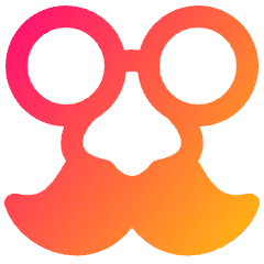 Party Mask Icon from Plump Gradient Set