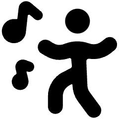 Party Music Dance Icon from Ultimate Bold Set