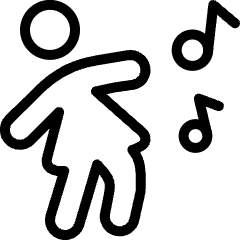 Party Music Dance Woman Icon from Ultimate Light Set