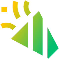 Party Popper Icon from Sharp Gradient Set