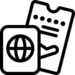 Passport Ticket Icon from Ultimate Light Set