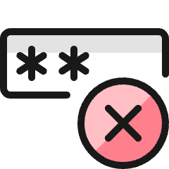 Password Denied 1 Icon from Ultimate Colors Set