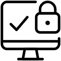 Password Desktop Lock Approved Icon from Ultimate Light Set