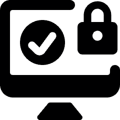 Password Desktop Lock Approved Icon from Ultimate Bold Set