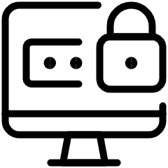 Password Desktop Lock Icon from Ultimate Light Set