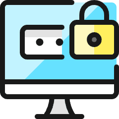 Password Desktop Lock Icon from Ultimate Colors Set