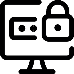 Password Desktop Lock Icon from Ultimate Regular Set