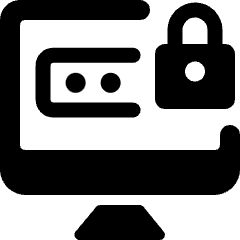 Password Desktop Lock Icon from Ultimate Bold Set