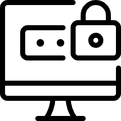 Password Desktop Lock Icon from Ultimate Light Set