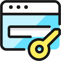 Password Key Icon from Ultimate Colors Set