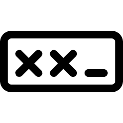 Password Type Icon from Ultimate Regular Set