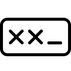 Password Type Icon from Ultimate Light Set