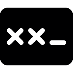 Password Type Icon from Ultimate Bold Set