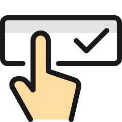 Touch Password Approved Icon from Ultimate Colors Set