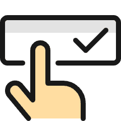 Touch Password Approved 1 Icon from Ultimate Colors Set