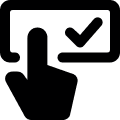 Touch Password Approved Icon from Ultimate Bold Set