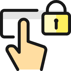 Touch Password Lock Icon from Ultimate Colors Set