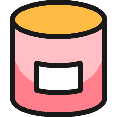 Meal Can Icon from Ultimate Colors Set