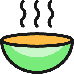 Pasta Bowl Warm Icon from Ultimate Colors Set
