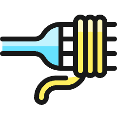 Pasta Fork Icon from Ultimate Colors Set