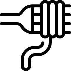 Pasta Fork Icon from Ultimate Light Set