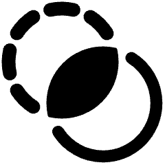 Pathfinder Circle Crop Icon from Plump Solid Set