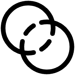 Pathfinder Circle Exclude Icon from Plump Line Set