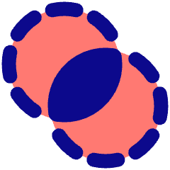 Pathfinder Circle Intersect Icon from Plump Pop Set