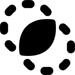Pathfinder Circle Intersect Icon from Flex Solid Set