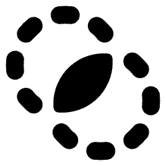 Pathfinder Circle Intersect Icon from Core Solid Set