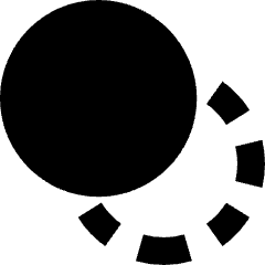 Pathfinder Circle Minus Front 2 Icon from Sharp Solid Set