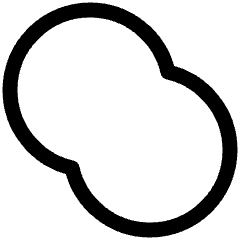 Pathfinder Circle Union Icon from Plump Line Set