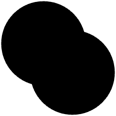 Pathfinder Circle Union Icon from Plump Solid Set