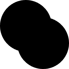 Pathfinder Circle Union Icon from Sharp Solid Set