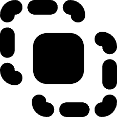 Pathfinder Intersect Icon from Micro Solid Set