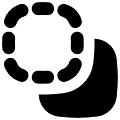 Pathfinder Minus Back 2 Icon from Flex Solid Set