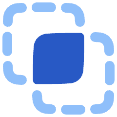 Pathfinder Square Intersect Icon from Plump Flat Set