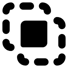 Pathfinder Square Intersect Icon from Core Solid Set