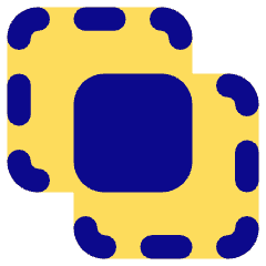 Pathfinder Square Intersect Icon from Core Pop Set