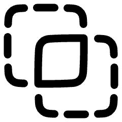 Pathfinder Square Intersect Icon from Plump Line Set